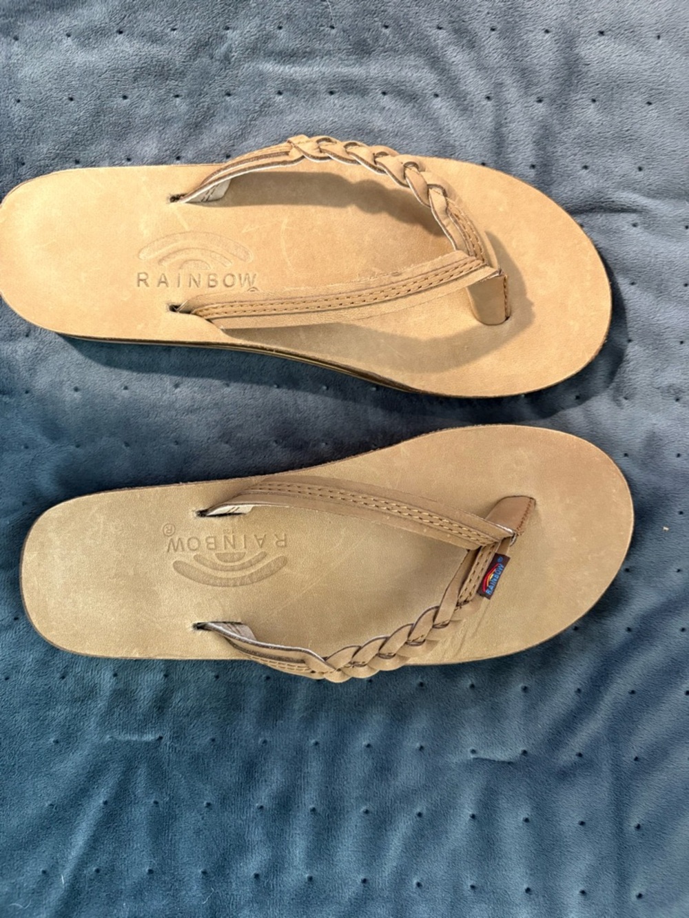 NEW Rainbow flip-flops W med 6.5-7.5